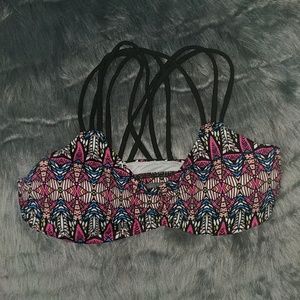 Criss cross bikini top